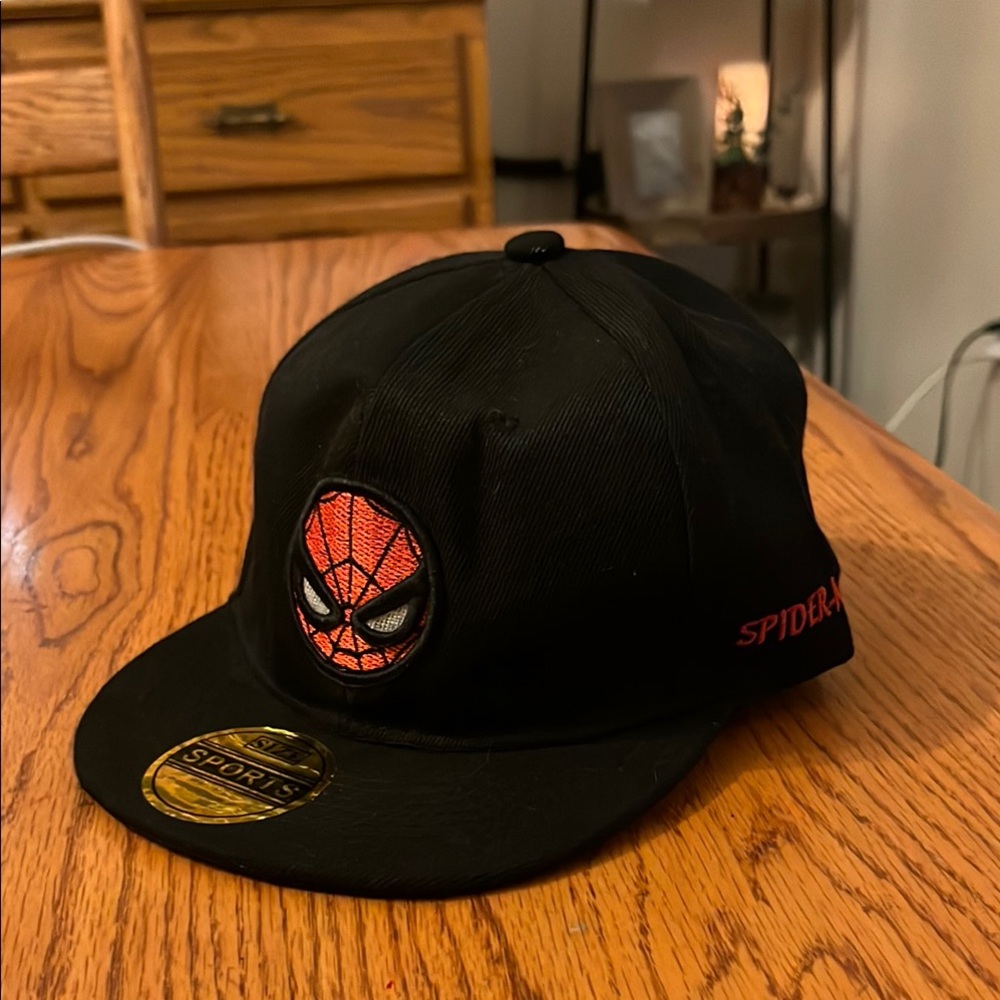 Spider-Man Black Cap with Red Logo